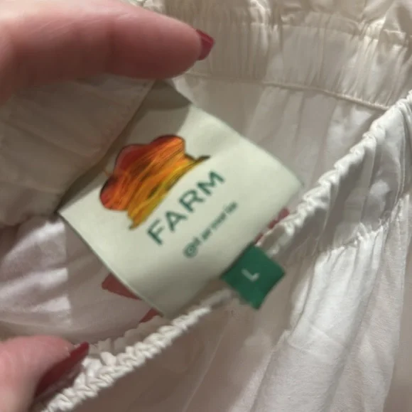 Like new Farm Rio Pink Flowerful Birds dress size L - Picture 6 of 7